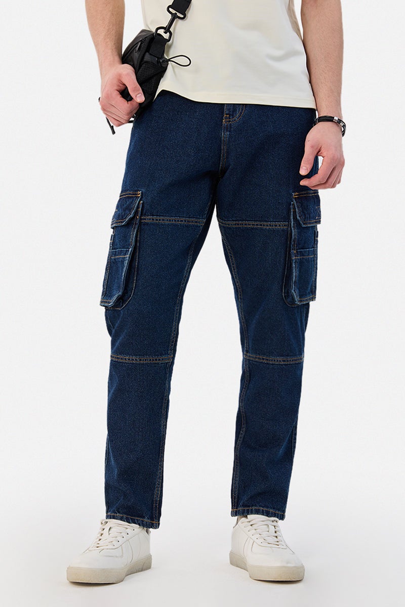 SNITCH Baggy 100% Cotton Six pockets Cargo Pants - Image 1